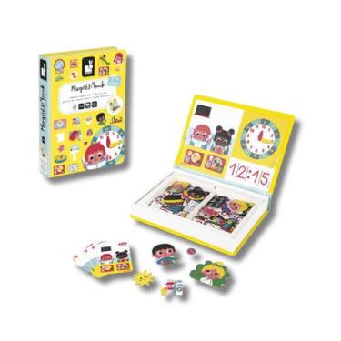 Imagem de Livro Magnetico Infantil Montessori  Aprender as Horas Janod