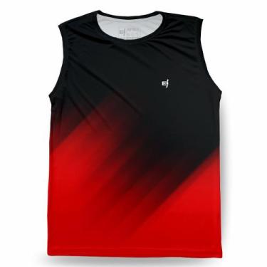 Imagem de Regata Masculina Fitness Esportiva Treino Musculação Dry Slim Leve e c