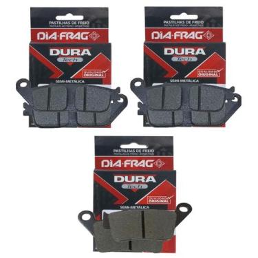 Imagem de Kit Pastilhas de Freio Cb 600f Hornet Sem Abs 2008 A 2014 Diafrag