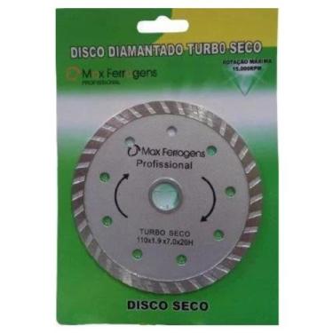 Imagem de Disco Diamantado Turbo Seco - Max Ferragens