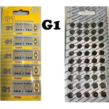 Imagem de Bateria P Relogios G1/364/621 Cartela C/ 50 Un - Battery Ag1