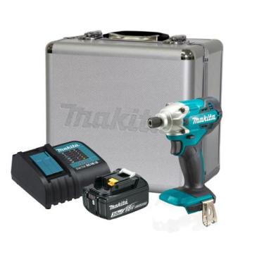 Imagem de Parafusadeira De Impacto Bateria 18v 3ah Dtd156 Makita Com Maleta