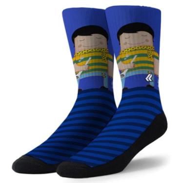 Imagem de Meia Lurk Dry Luciano Martins 10 Azul, Único, Azul