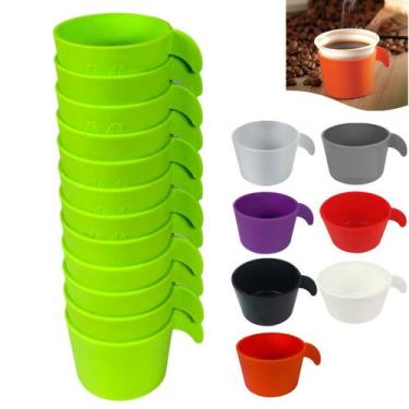 Imagem de Conjunto Copete 12 Porta Copos Descartável Cantinho Do Café Chá Em Plá
