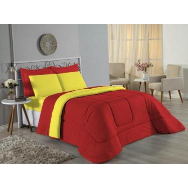 Imagem de Edredom Casal Queen Size Malha 100% Algodão - Davy Enxovais, AMARELO/V