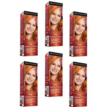 Imagem de Beauty Color Tintura 76.44 RUIVO ABSOLUTO TESTE 45gr (06 Unidades) Cor