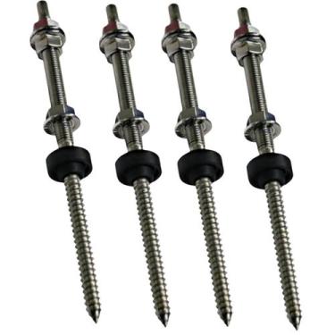 Imagem de 04 - Parafuso Estrutural Solar 250mm Para Telha Fibrocimento - GB ELET