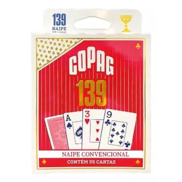 Imagem de Jogo de Cartas Baralho Copag 139 Naipe Convencional, Vermelho