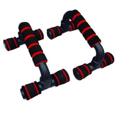 Imagem de Apoio Para Flexão Desmontável Gold Sports, Único, Vermelho, Unissex