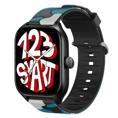 Imagem de Pulseira de Silicone Camuflada compatível com GTS 4 A2168 / GTS4 Mini 