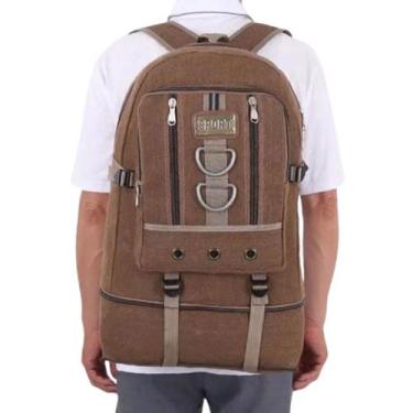 Imagem de Mochila Lona Expansível Grande Reforçada Resistente Unissex - Alwy, Ca