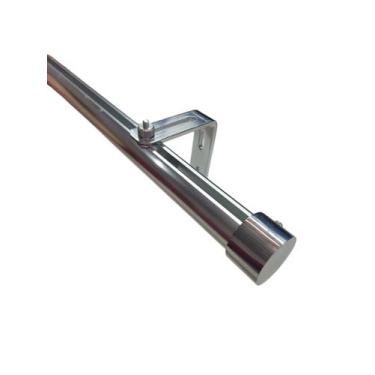 Imagem de Kit Varão Trilho Suisso Deslizante Wave 28mm 4,0m Alumínio - KAZA104 D