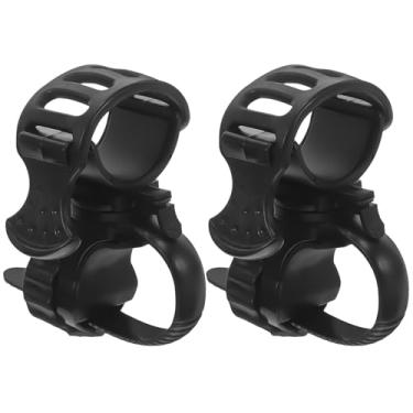 Imagem de Baluue 2 peças de suporte de bengala para andador, acessórios de bengala, rolo de acionamento, cadeiras de rodas elétricas, suporte de bengala para idosos, cestas de mesa, preto