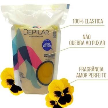 Imagem de Cera Quente Depilação Elástica Depilar Amor Perfeito 500g