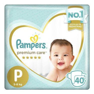 Imagem de Fralda Descartável P Pampers Premium Care Pacote 40Un