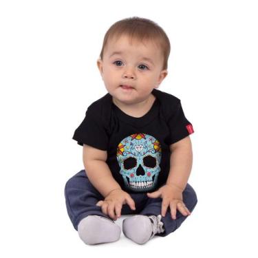 Imagem de Body Bebê Caveira Mexicana Preto - Art Rock, gg