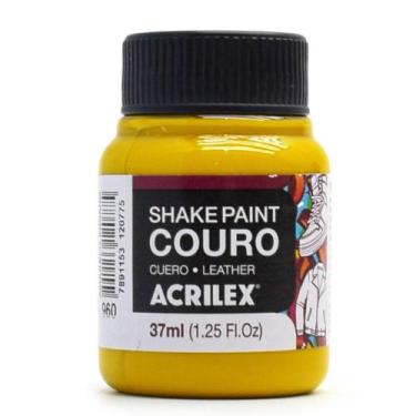 Imagem de Tinta para Couro Shake Paint Acrilex 37ml, 960 - AMARELO INDIANO