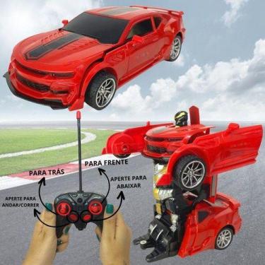 Imagem de Carro Camaro Controle Remoto Vira Robo Transformers. - toys