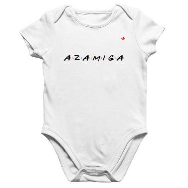 Imagem de Body Bebê Algodão Azamiga - Foca na Moda, Branco, P