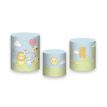 Imagem de Trio de Capas de Cilindro - Animais Safari  048 - Via Cores