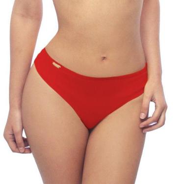 Imagem de Calcinha de biquíni fio dental cintura alta - Estigma, Vermelho, GG