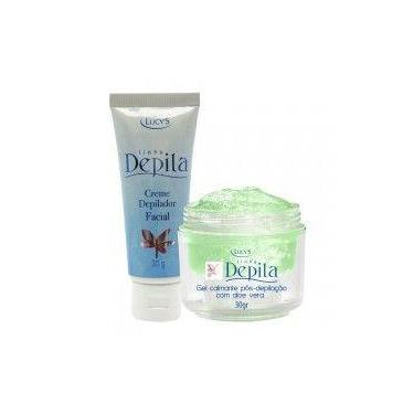 Imagem de Kit Depila Facial Creme Depilador e Gel Calmante Aloe Vera - Lucy's