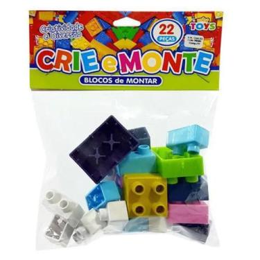 Imagem de Blocos De Montar Crie E Monte C/ 22 Peças Cada - Mini Toys