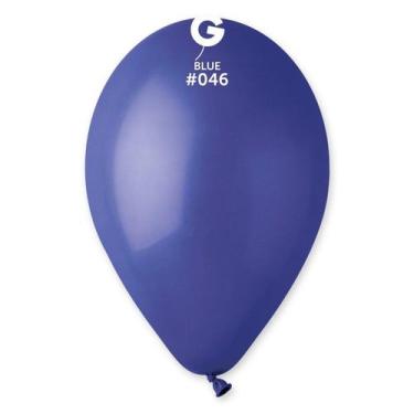 Imagem de Balão de Festa Látex Liso - Blue (Azul) 046 - Gemar - Rizzo