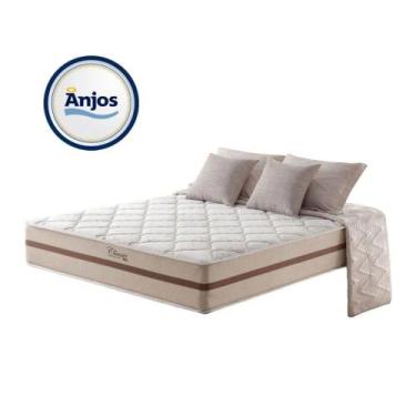 Imagem de Colchão Queen Size Molas Ensacadas Classic 158X198X26cm - Anjos - Mega