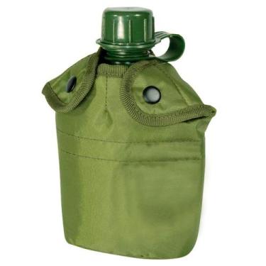 Imagem de Cantil de Plástico Com Capa Verde com Capacidade de 950ml  - NTK