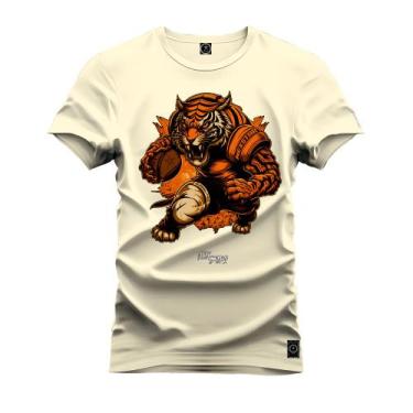 Imagem de Camiseta T-Shirt Unissex Eestampada Algodão Tigre Basquete - Nexstar, 