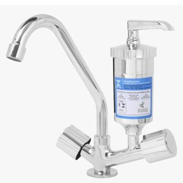 Imagem de Torneira Filtro Cozinha Bica Móvel C40 Mesa Bancada - Fonte Metais