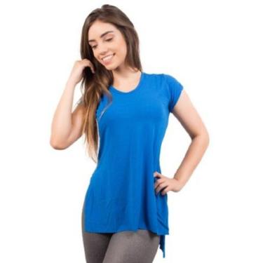 Imagem de Blusa Feminina Tapa Bumbum Sobre Legging Longa Fitness Academia Treino