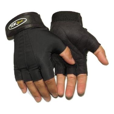 Imagem de Luva Proteção Solar Nylon Uv Meio Dedo Punho Conforto Moto Bike. - NDK
