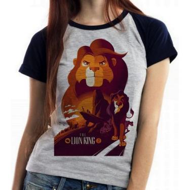 Imagem de Baby look blusa feminina ou Camiseta unissex  Rei Leão personagens - E