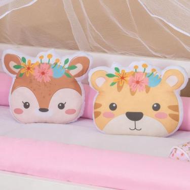 Imagem de Kit Almofadas Decorativas Infantil Bichinhos Floral - Miguel Baby