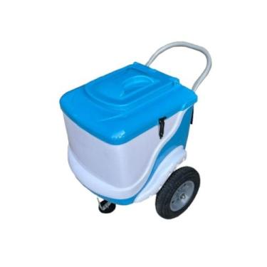 Imagem de Carrinho de Sorvete 400 Picolés L450 Azul Thermototal, Branco e Azul
