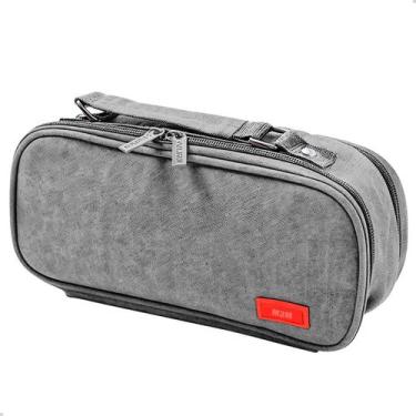 Imagem de Estojo Escolar Grande Box Jumbo Porta Lapis E Canetas Moda - M3M, Pret