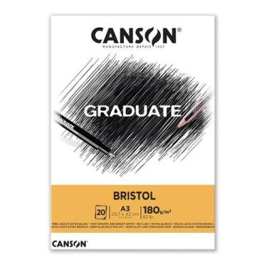Imagem de Bloco Canson Graduate Bristol 180g A3 20f Canson