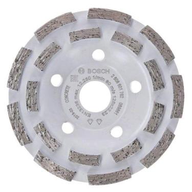 Imagem de Disco Prato Rebolo Diamantado Segmentado Expert 125x22mm Bosch, Branco