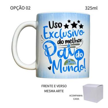 Imagem de Caneca 325ml Flork V2 Uso Exclusivo Do Melhor Pai Do Mundo! - LARANJA 