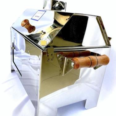 Imagem de Churrasqueira Bafo A Carvão Portátil Com Grelha para Casa, Camping ou 