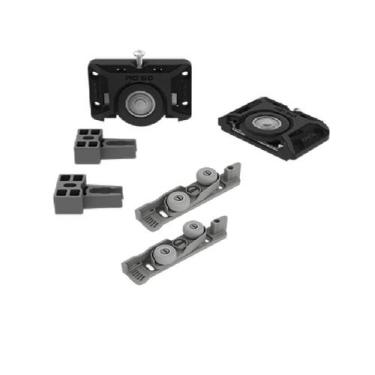 Imagem de Kit Roldana Para Porta De Correr RO50 Guia Flex 1 Porta - ROMETAL