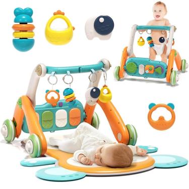 Imagem de Baby Gym com Walker Jovow 2 em 1 com tapete de jogo de 0 a 24 meses
