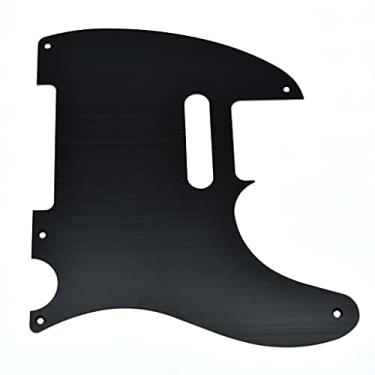 Imagem de Dopro Metal Alumínio Anodizado Vintage 5 Furos Tele Pickguard para Telecaster FD Americano/Mexicano Preto