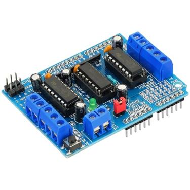 Imagem de YELUFT L293D Dc Motor Drive - Placa de Expansão Do Módulo de Proteção de Controle Do Motor de Passo Adequada para Arduino Uno/Duemilanove/Raspberry Pi/Computador/Arduino Mega 2560
