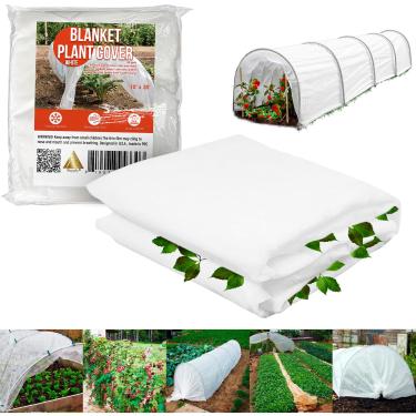 Imagem de APQ White Plant Covers Freeze Protection Large 10' x 30', 50 GSM Polypropylene Frost Cloth Plant Freeze Protection, Reusable Frost Blankets for Outdoor Plants, Outside Plant Cover Freeze Protection