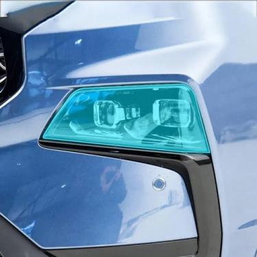 Imagem de DULAI Faróis externos de carro transparente TPU película protetora antiarranhões pedra de areia, para Ford Equator Sport 2022-2023