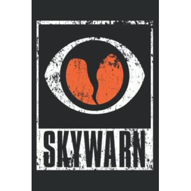 Imagem de Skywarn Storm Spotter Distressed Grunge Logo: Lined Journal & Diary for Writing & Notes with Memo Diary Subject Notebooks Planner, 6x9 inches, 120 Page