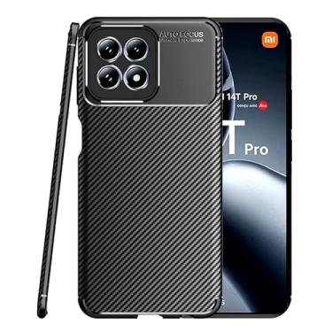 Imagem de GR Global Revolution, Capa Capinha Case Anti Impacto Carbon Para Xiaomi 14T Cor:Preto